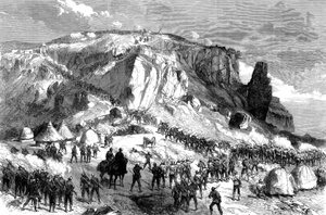 Der Sturm auf Magdala am Ostersonntag, 13. April 1868, aus Die britische Expedition nach Abessinien, 1868
