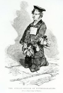 Der Straßenverkäufer von Muskatreibern, ca. 1840 von English School