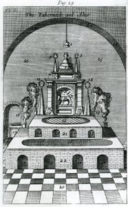 Das Tabernakel und der Altar (Stich) von English School