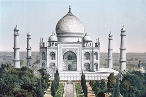 Das Taj Mahal in Agra von English School