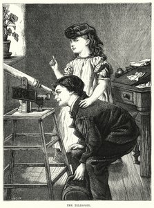 Das Teleskop (Gravur) von English School