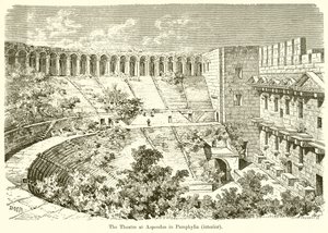 Das Theater von Aspendos in Pamphylien (Innenansicht) von English School