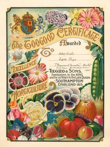 Das Toogood-Zertifikat für Exzellenz im Gartenbau von English School