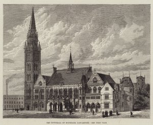 Das Rathaus von Rochdale, Lancashire von English School