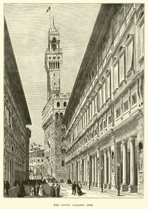 Die Uffizien, 1865 von English School