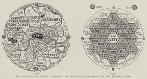 Die Vereinigung Londons, ein Vorschlag zur Definition und Angleichung der neuen kommunalen Gebiete von English School