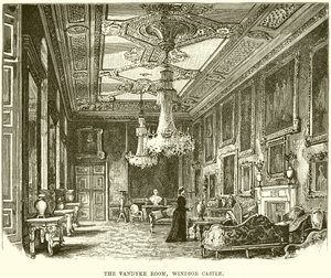 Das Vandyke-Zimmer, Windsor Castle von English School