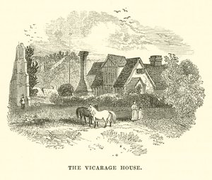Das Pfarrhaus (Gravur) von English School