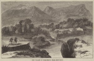 Das Dorf Poke-Felum, nahe Hongkong (Gravur)
