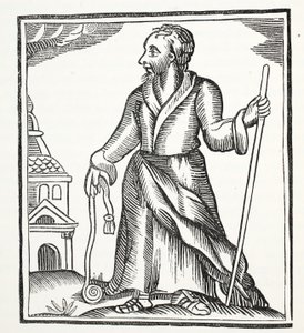 Der ewige Jude, Illustration aus Chap-books of the Eighteenth Century von John Ashton, veröffentlicht 1882