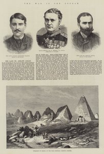 Der Krieg im Sudan (Gravur) von English School