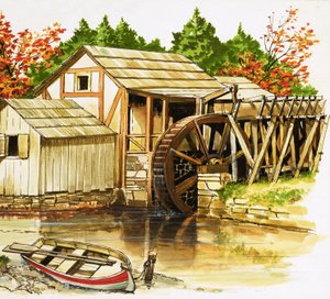 Die Wassermühle von English School