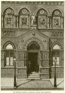 Das Wedgwood Memorial Institut, Burslem (Vordereingang) von English School