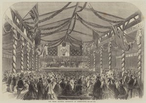 Das walisische National-Eisteddfod in Aberystwyth (Stich) von English School