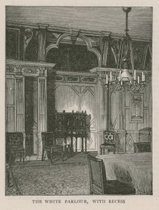 Das weiße Wohnzimmer mit Nische, Holland House von English School