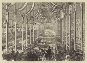 Das Friedensjubiläum der Welt und das Internationale Musikfestival in Boston (Gravur) von English School