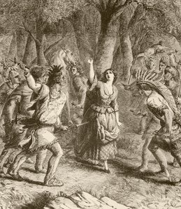 Die Entführung von Jennie (Lithografie) von English School