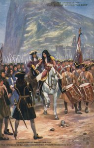 Der Erwerb von Gibraltar durch die Briten, 1704 von English School
