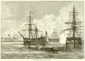 Der Angriff auf Sullivans Island von English School