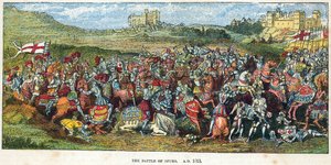 Die Schlacht von Spurs, 1513 von English School