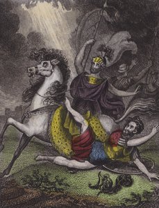 Der strahlende Glanz überraschte sie alle ... (kolorierte Gravur) von English School