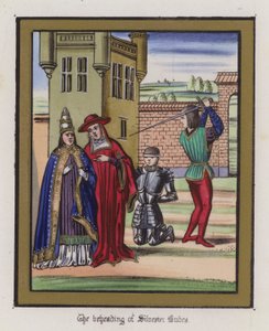 Die Enthauptung von Sir Silvester Budes von English School
