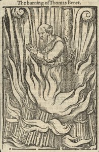 Das Verbrennen von Thomas Benet (Gravur)