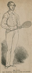 Der Meister-Tennisspieler von London von English School