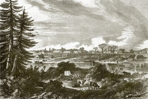 Die Stadt Victoria, Vancouver Island von English School