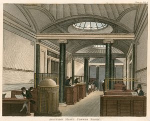 Der Kaffeeraum des Auktionshauses, St Bartholomews Lane, London