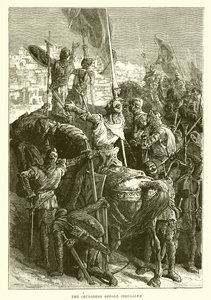 Die Kreuzfahrer vor Jerusalem von English School