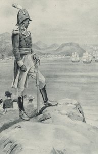 Der Tod des armen Toussaint Louverture naht, der schwarze Anführer beobachtet die kommende Flotte, die Napoleon zu seiner Zerstörung geschickt hat