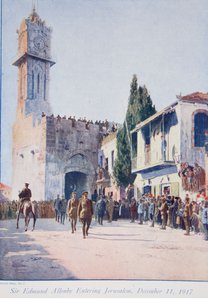 Die Befreier von Jerusalem: Sir Edmund Allenbys historischer Einzug in die Heilige Stadt, 1914-19 von English School