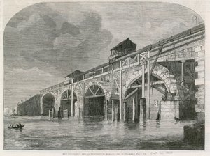 Der Abriss der alten Westminster-Brücke von English School