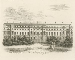 Die Ostseite des Fitzroy Square von English School