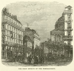 Die ersten Auswirkungen des Bombardements, November 1870