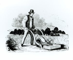 Der erste Rasenmäher von English School