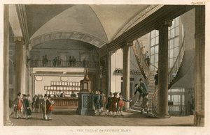 Die Halle des Auktionshauses, St Bartholomews Lane, London