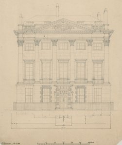 Das Haus von Mr. Scotmother, Cavendish Square, London von English School