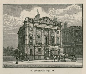 Das Haus von Mr. Scotmother, Cavendish Square, London von English School