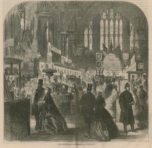 Die Industrieausstellung in der Guildhall, London von English School