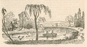 Der See am Hornsey Wood House, London von English School