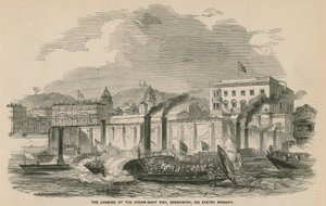 Die Landung am Dampfschiffpier, Greenwich, am Ostermontag von English School