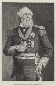 Der verstorbene Admiral Sir Provo Wallis, GCB (Gravur) von English School