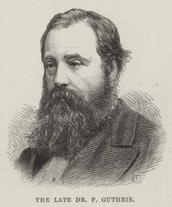 Der verstorbene Dr. F. Guthrie (Stich) von English School