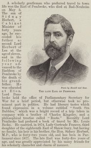 Der verstorbene Earl of Pembroke von English School