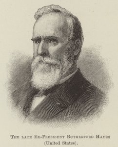 Der verstorbene Ex-Präsident Rutherford Hayes, Vereinigte Staaten von English School