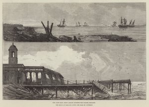 Der letzte Sturm in Margate (Gravur) von English School