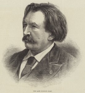 Der verstorbene Gustave Doré (Gravur) von English School