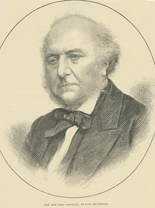 Der verstorbene Lord Westbury, Ex-Lordkanzler (Stich) von English School